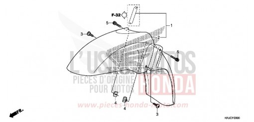 FRONT FENDER FES125C de 2012
